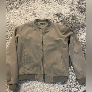 Cute green army color crop jacket!